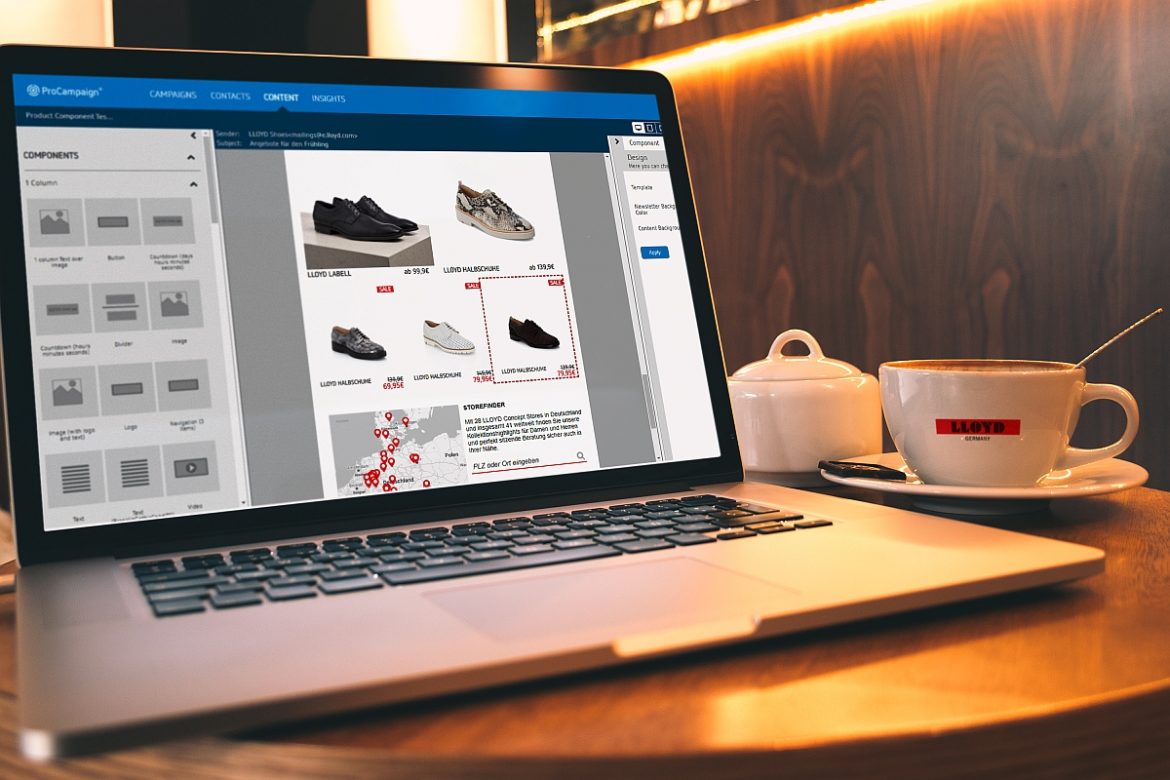 ProCampaign Maketing-Automation erleichtert sowohl die Erstellung als auch das Adressieren von Newlettern.